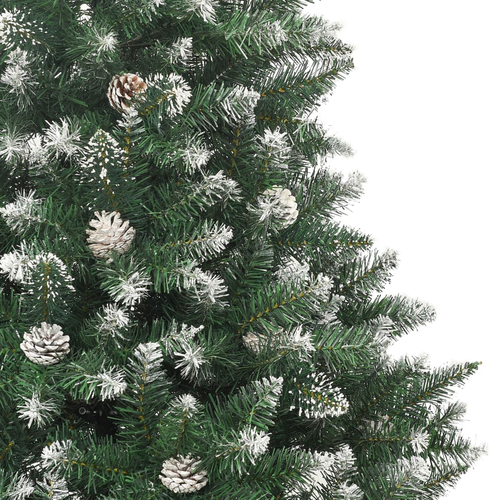 vidaXL Árbol de Navidad artificial con soporte PVC 180 cm