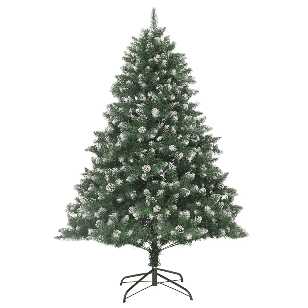 vidaXL Árbol de Navidad artificial con soporte PVC 240 cm