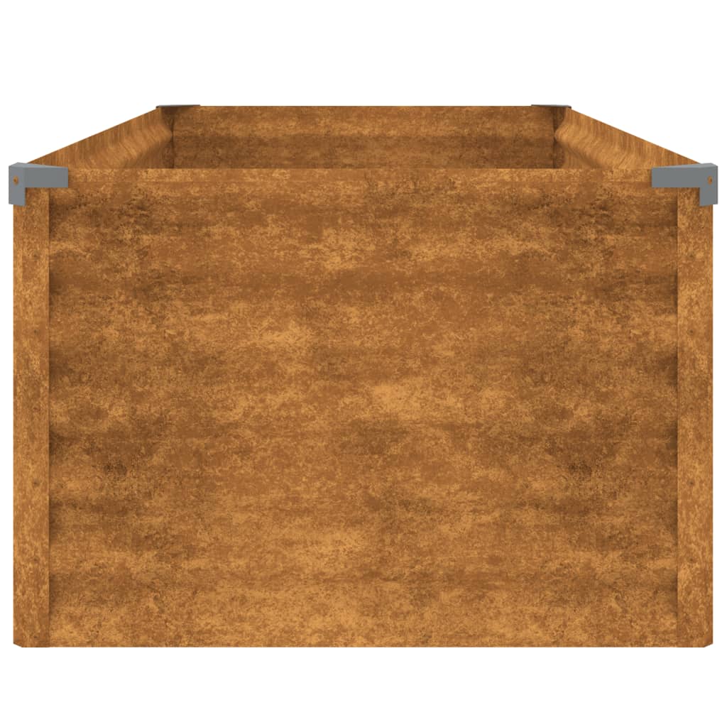 vidaXL Jardinera acero corten 100x50x36 cm