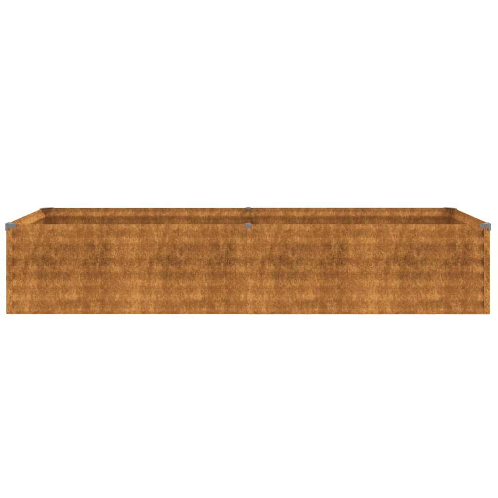 vidaXL Jardinera acero corten 194x50x36 cm