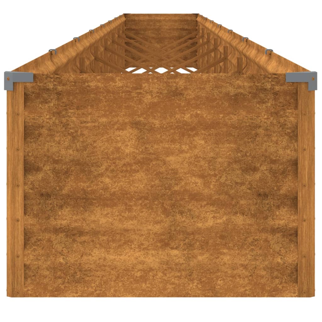 vidaXL Jardinera acero corten 770x50x36 cm