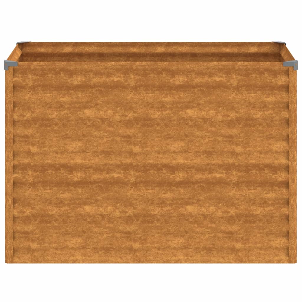 vidaXL Jardinera acero corten 100x50x69 cm