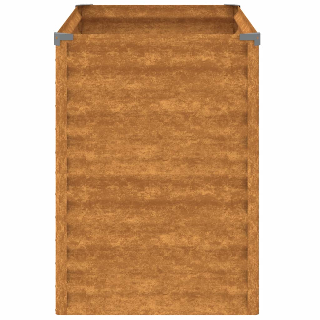 vidaXL Jardinera acero corten 100x50x69 cm