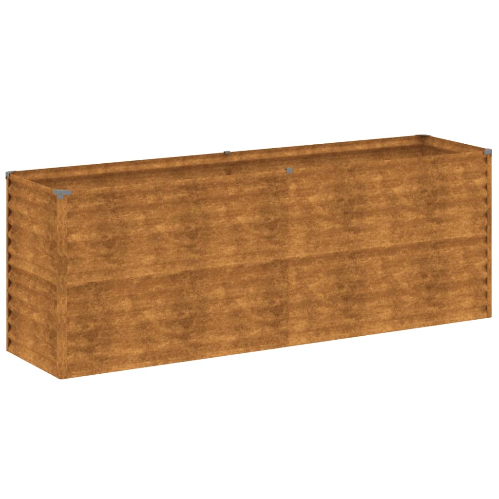 vidaXL Jardinera acero corten 196x50x69 cm