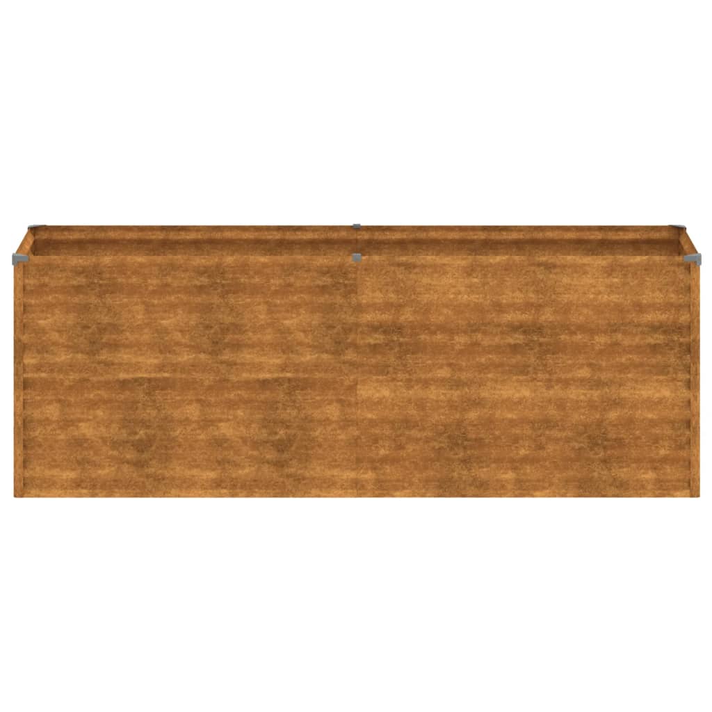 vidaXL Jardinera acero corten 196x50x69 cm