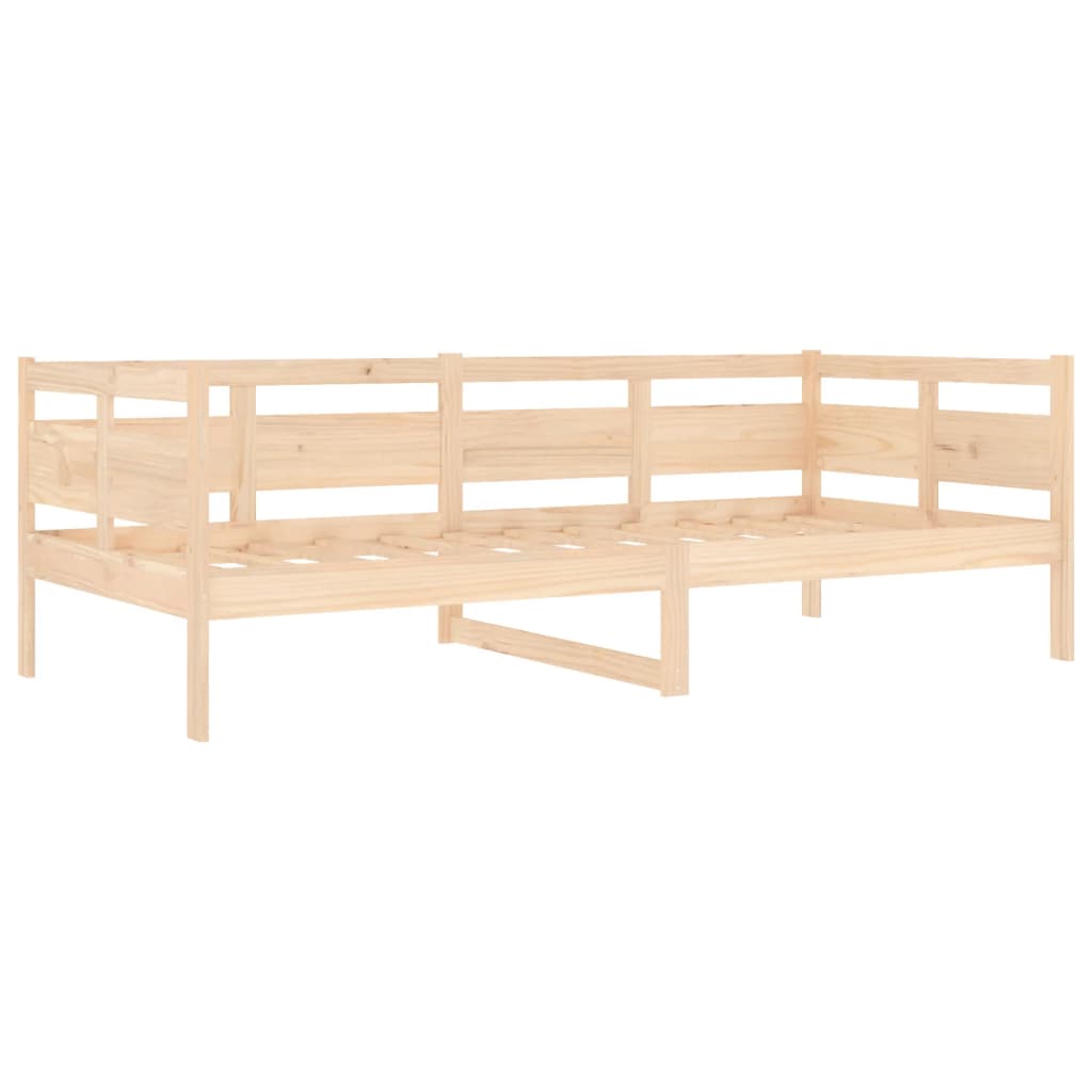 vidaXL Sofá cama sin colchón madera maciza de pino 90x200 cm