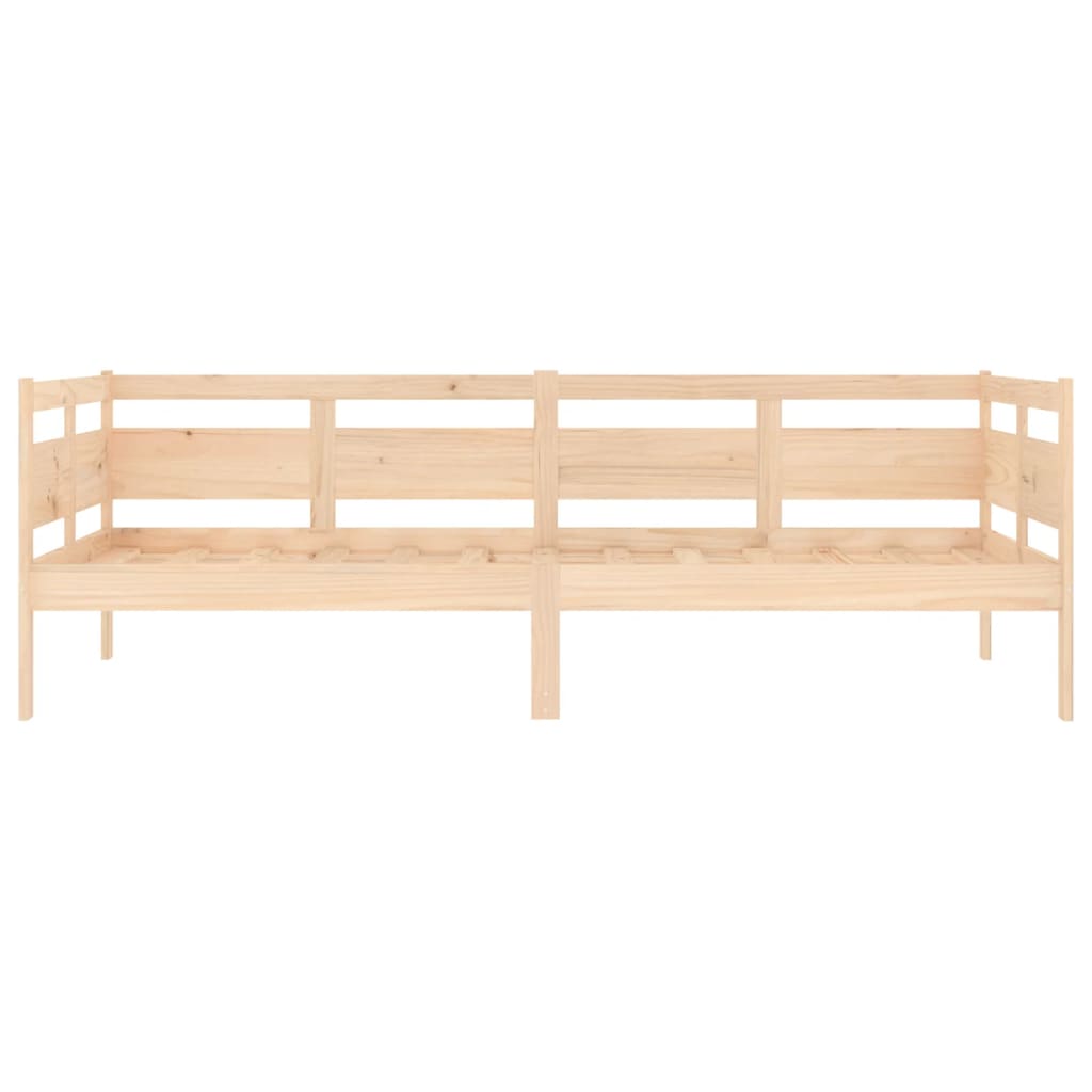 vidaXL Sofá cama sin colchón madera maciza de pino 90x200 cm