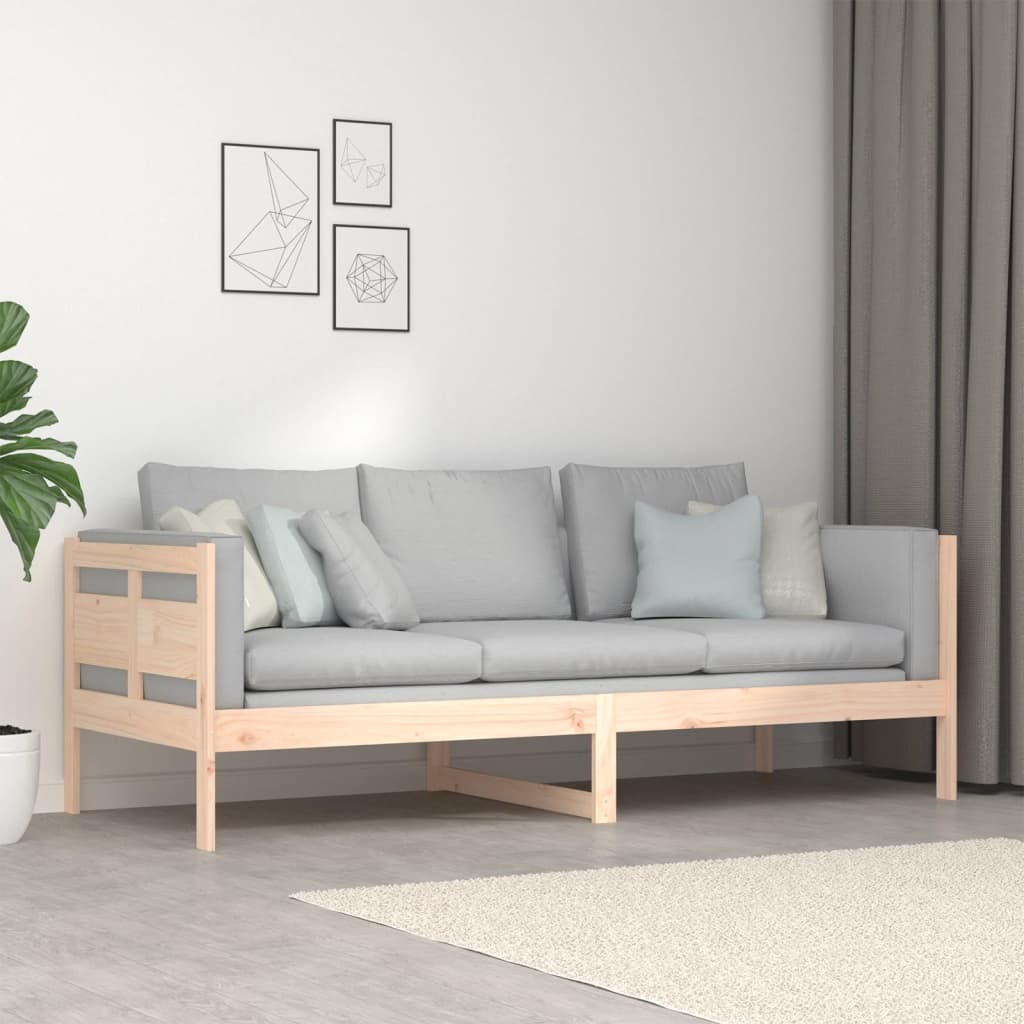 vidaXL Sofá cama madera maciza de pino 80x200 cm