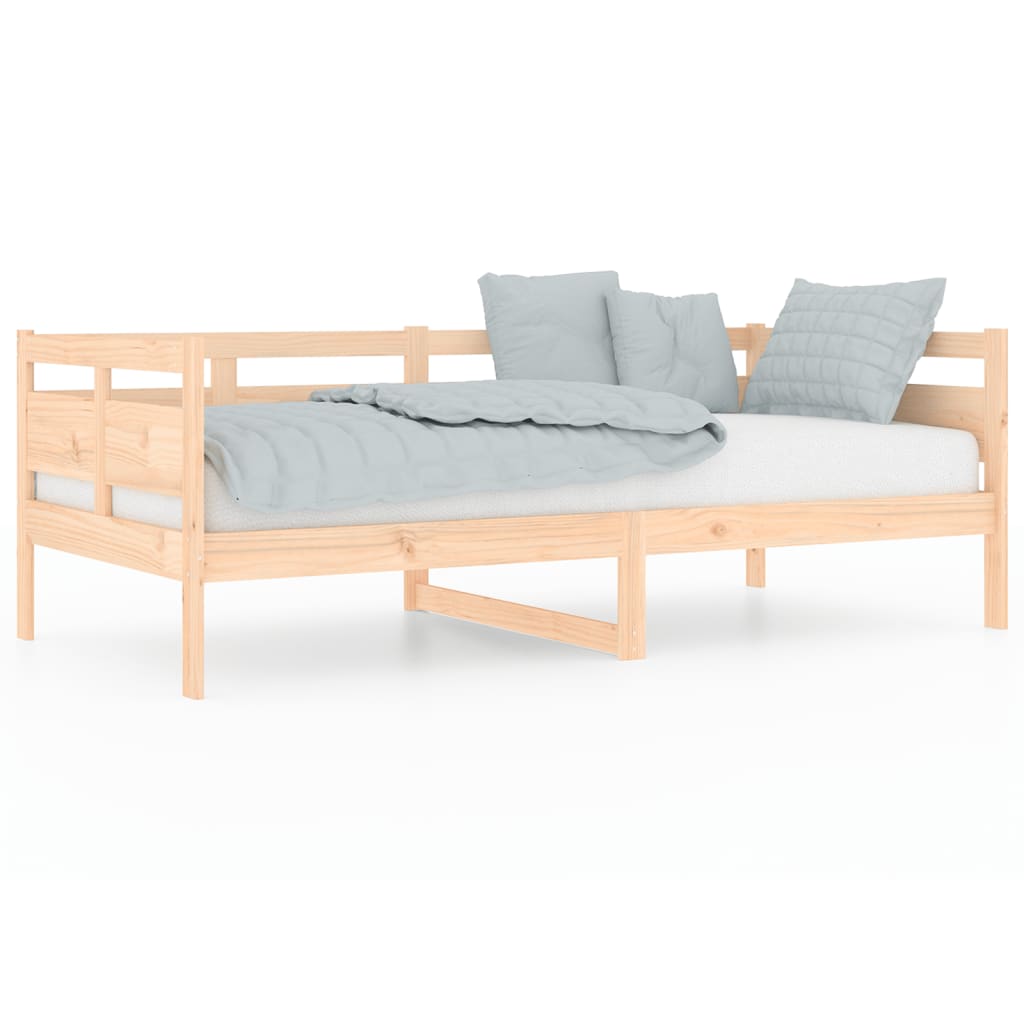 vidaXL Sofá cama madera maciza de pino 90x190 cm