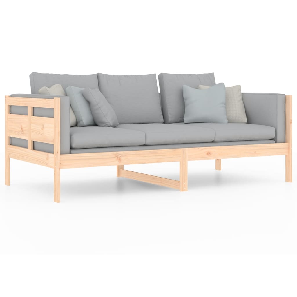 vidaXL Sofá cama madera maciza de pino 90x190 cm