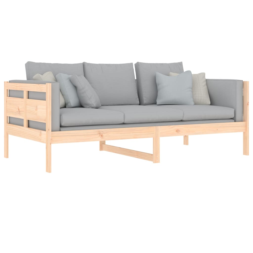 vidaXL Sofá cama madera maciza de pino 90x190 cm