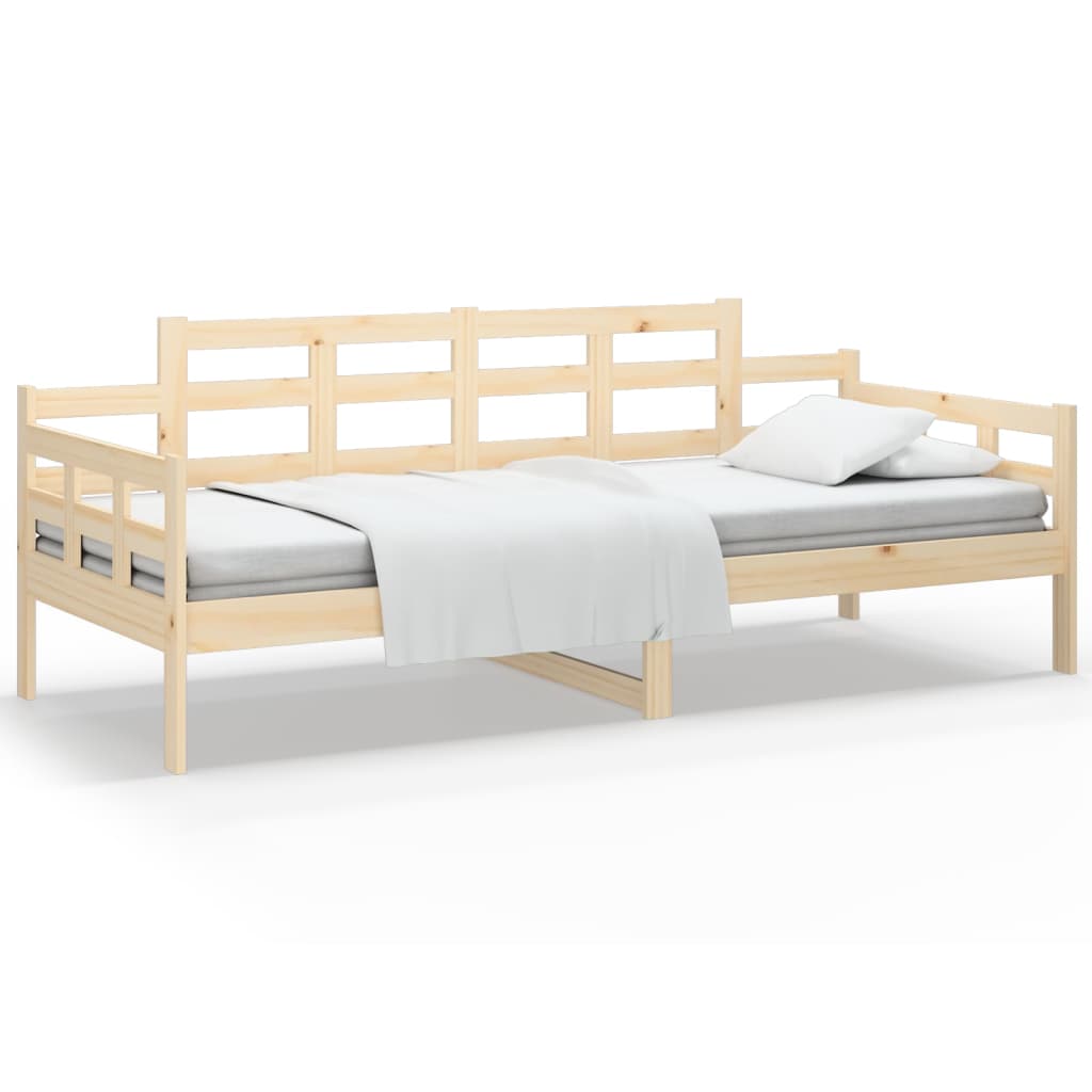 vidaXL Sofá cama sin colchón madera maciza de pino 90x200 cm