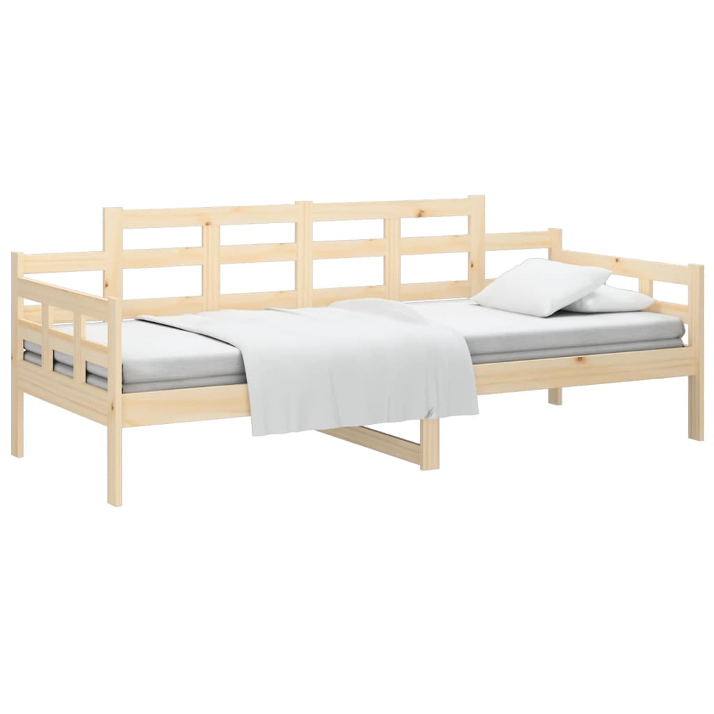 vidaXL Sofá cama sin colchón madera maciza de pino 90x200 cm