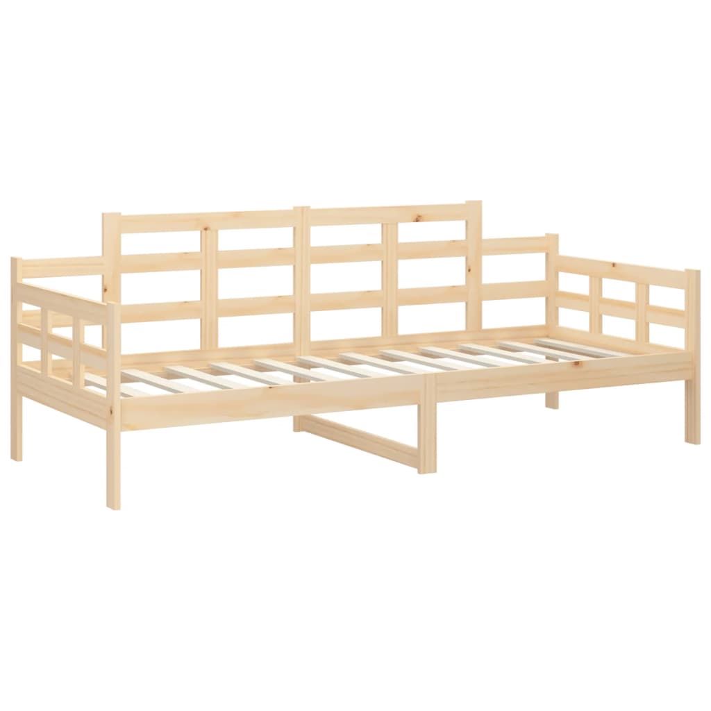 vidaXL Sofá cama sin colchón madera maciza de pino 90x200 cm