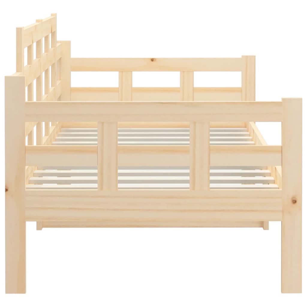 vidaXL Sofá cama sin colchón madera maciza de pino 90x200 cm