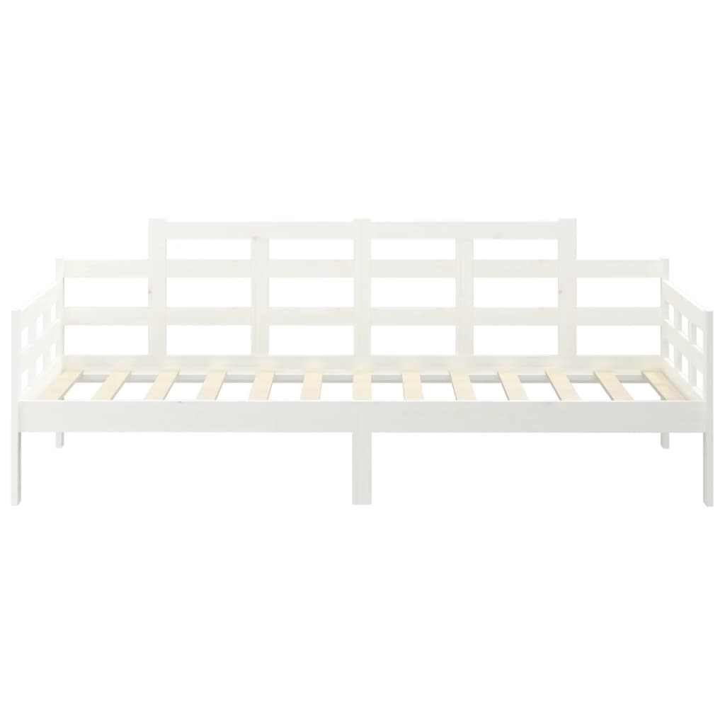 vidaXL Sofá cama sin colchón madera maciza de pino blanco 90x200 cm