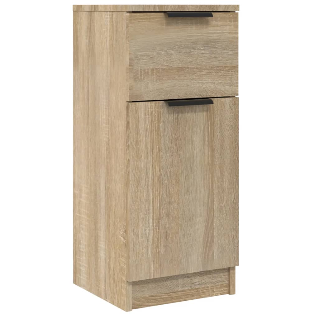 vidaXL Aparador de madera contrachapada roble Sonoma 30x30x70 cm