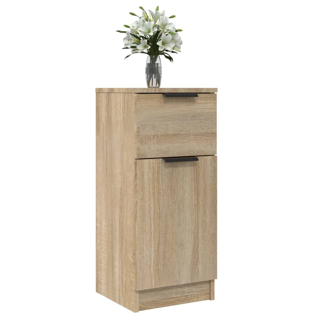 vidaXL Aparador de madera contrachapada roble Sonoma 30x30x70 cm