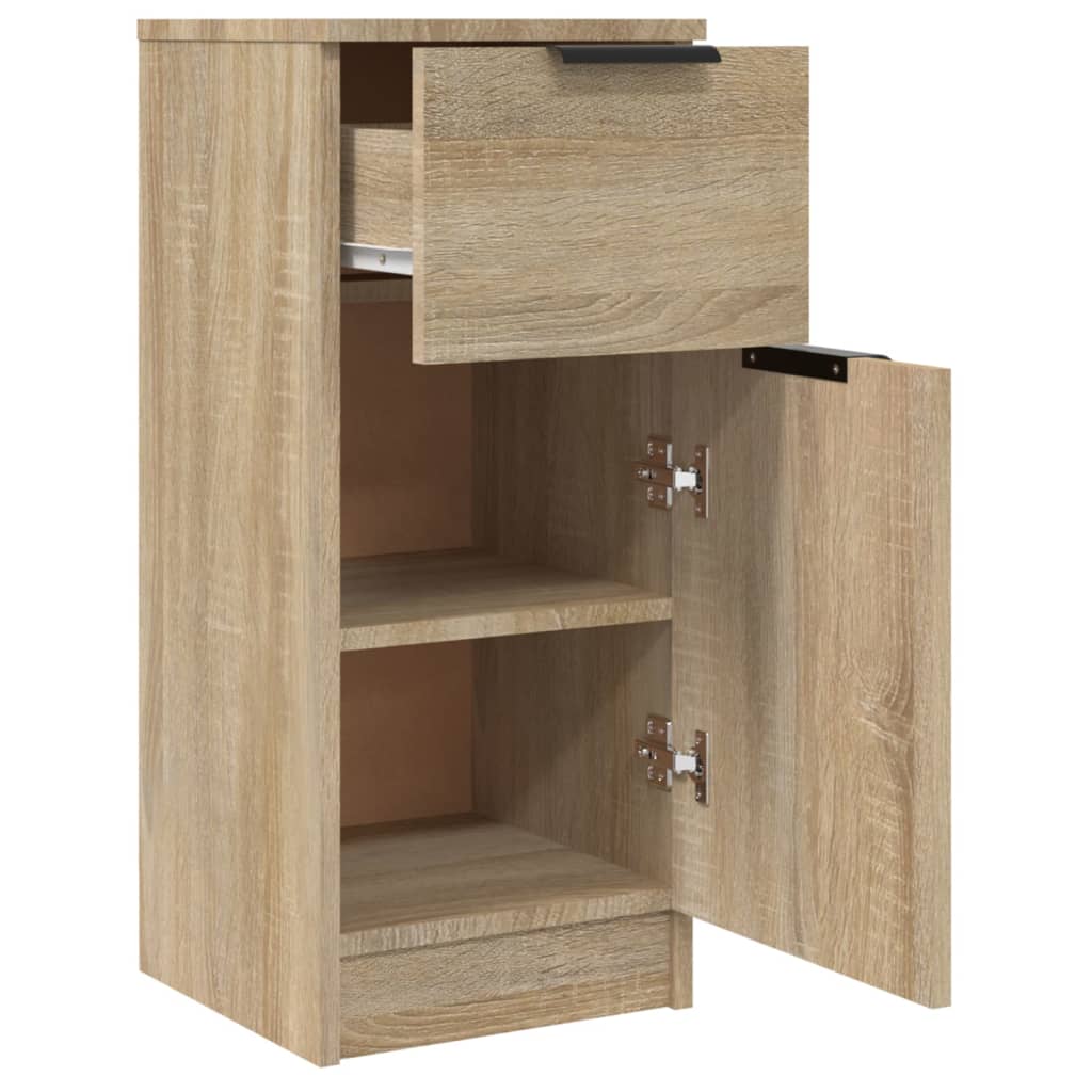 vidaXL Aparador de madera contrachapada roble Sonoma 30x30x70 cm