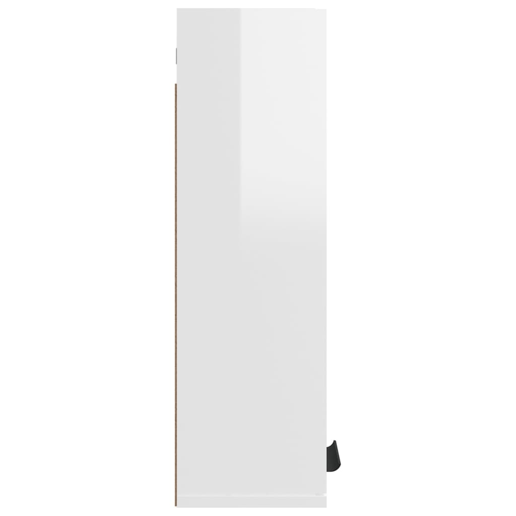 vidaXL Armario de baño de pared blanco brillo 32x20x67 cm