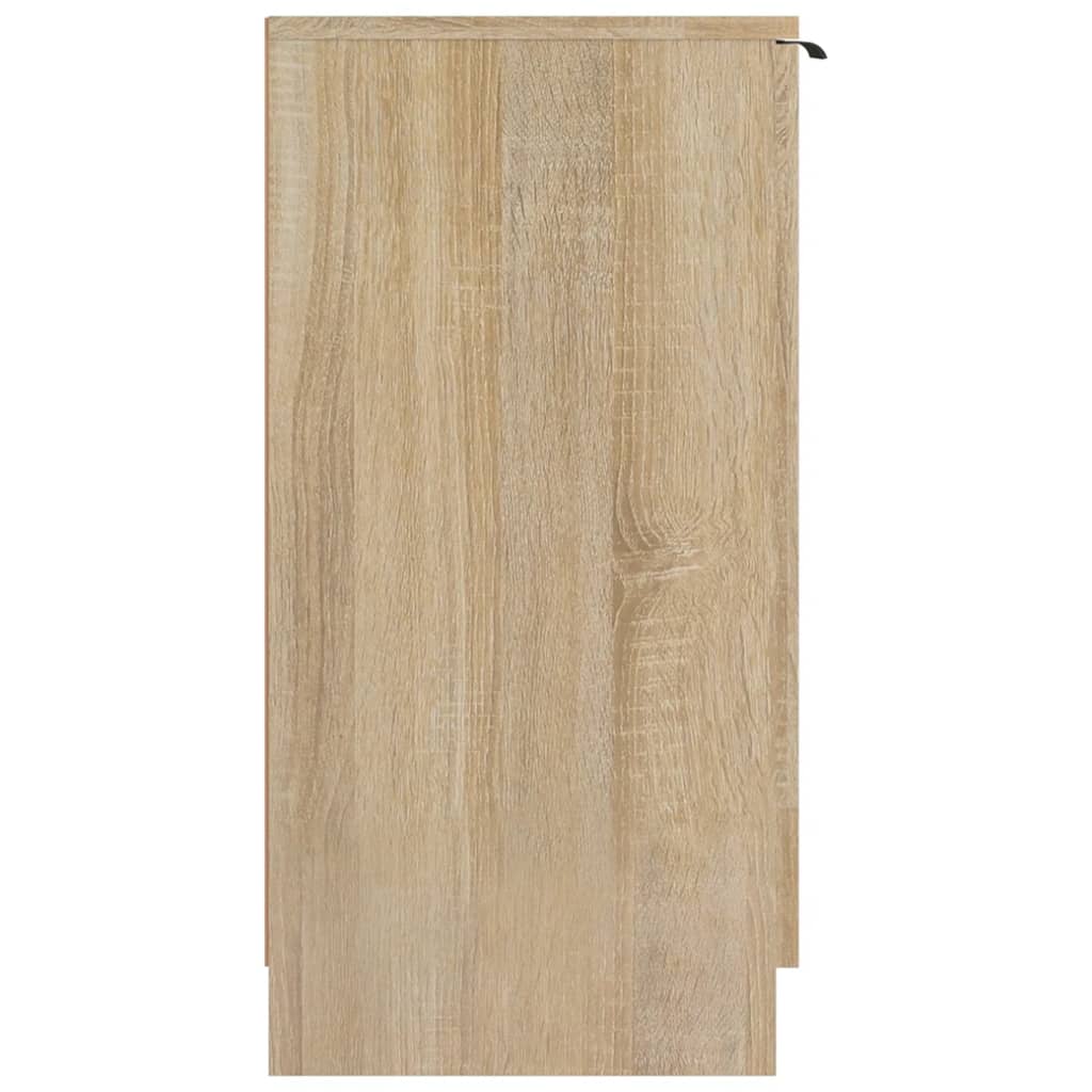 vidaXL Mueble zapatero madera contrachapada roble sonoma 59x35x70 cm