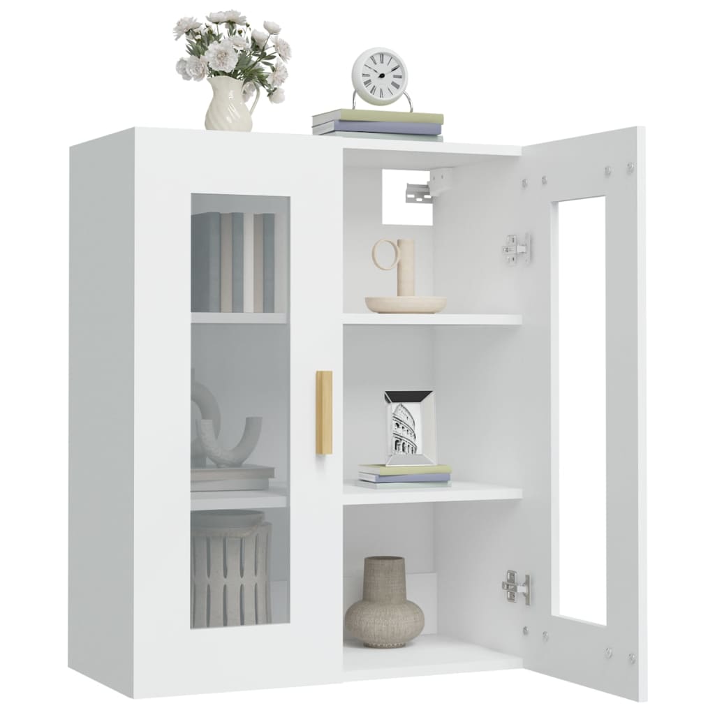 vidaXL Armario de pared colgante blanco 69,5x34x90 cm