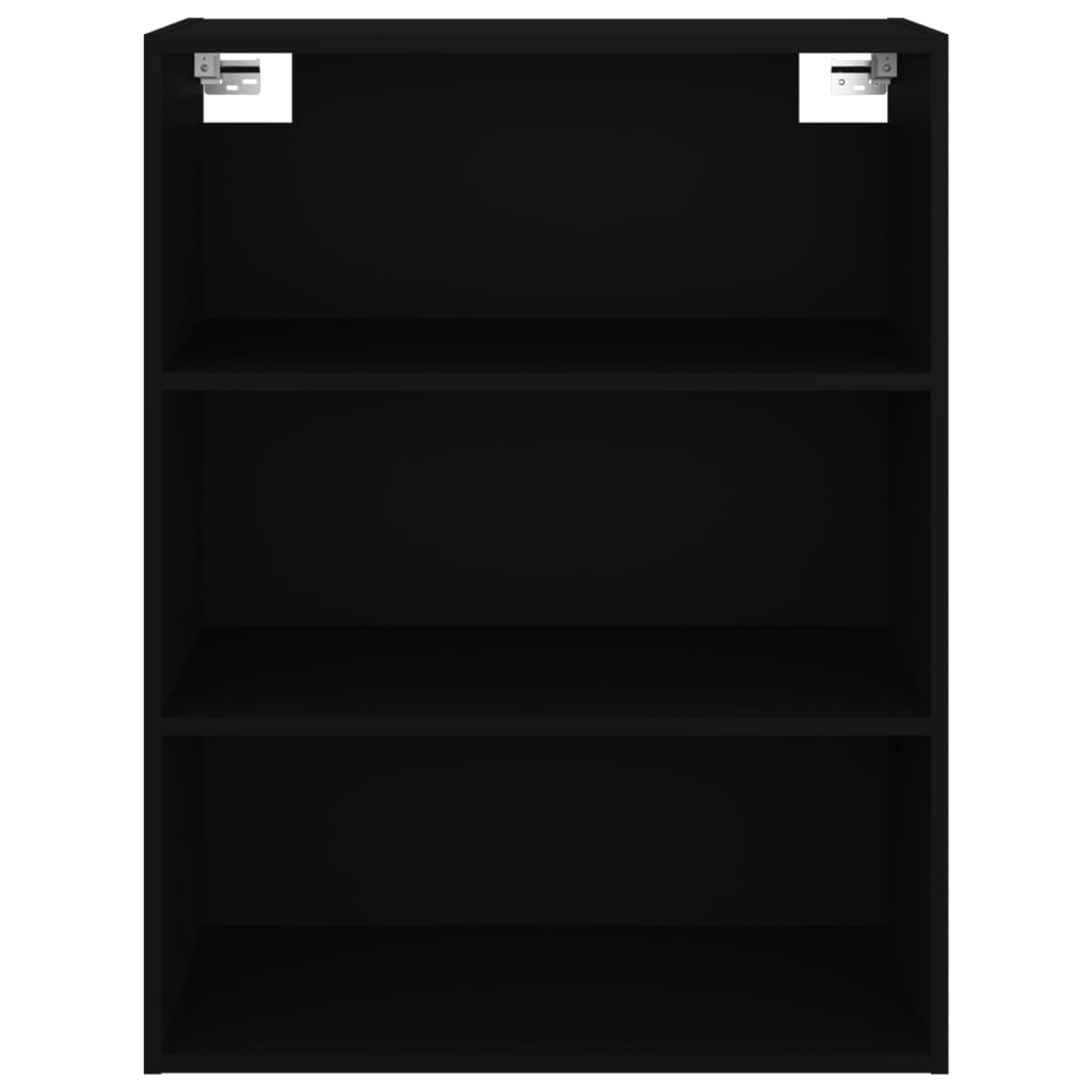 vidaXL Armario colgante de pared negro 69,5x32,5x90 cm