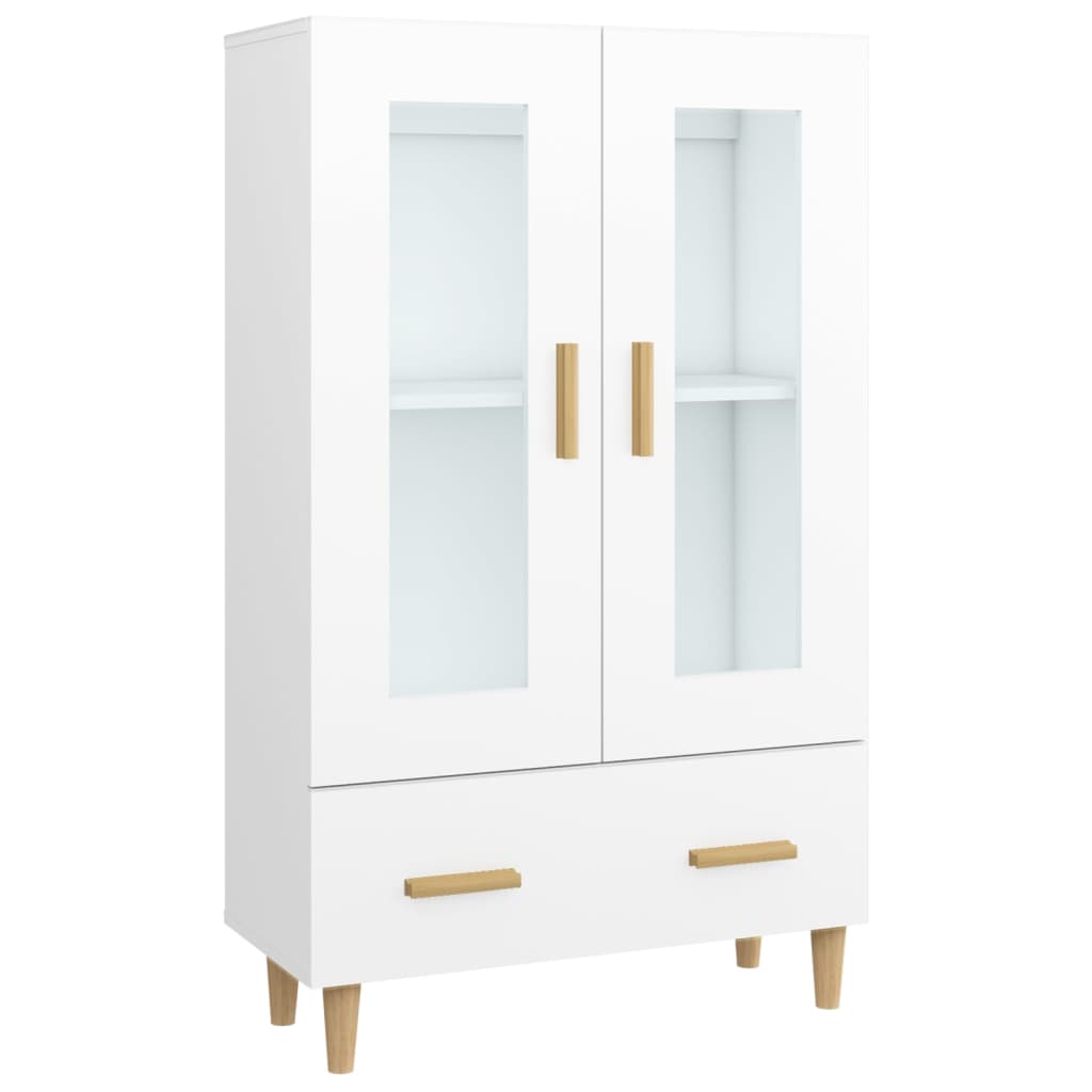 vidaXL Aparador de madera contrachapada blanco 70x31x115 cm