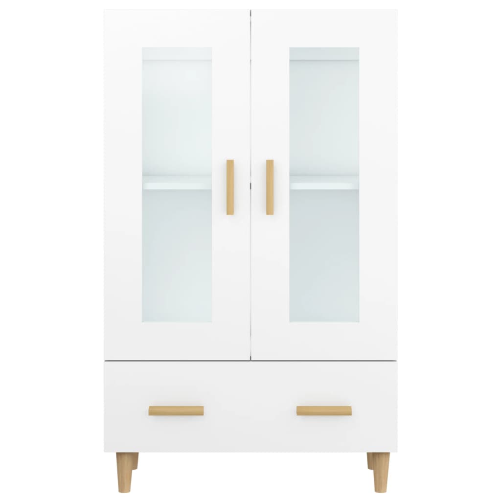 vidaXL Aparador de madera contrachapada blanco 70x31x115 cm