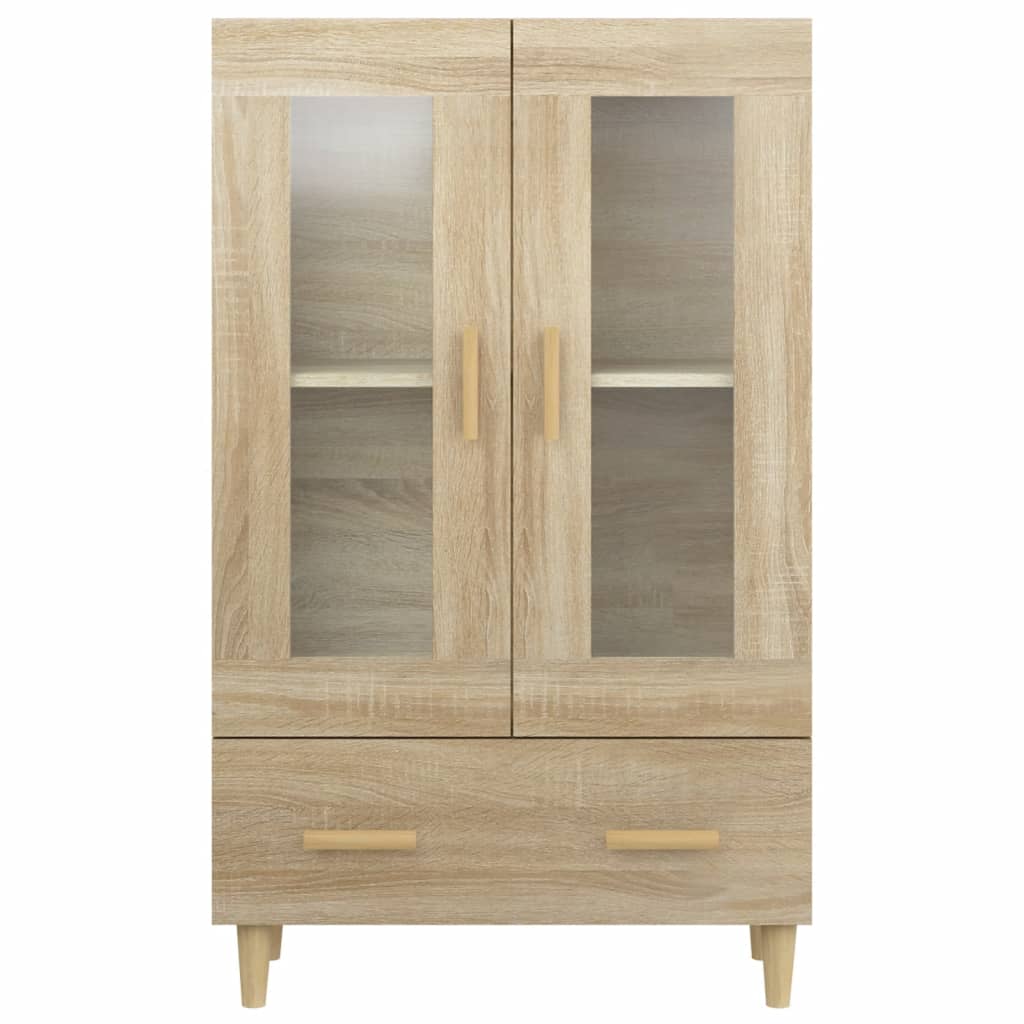 vidaXL Aparador madera contrachapada color roble Sonoma 70x31x115 cm