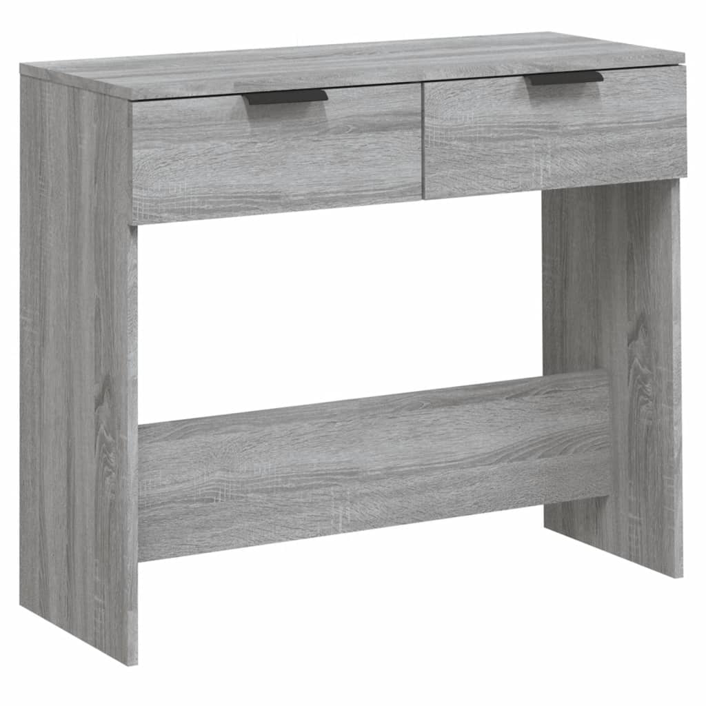 vidaXL Mesa consola madera contrachapada gris Sonoma 90x36x75 cm