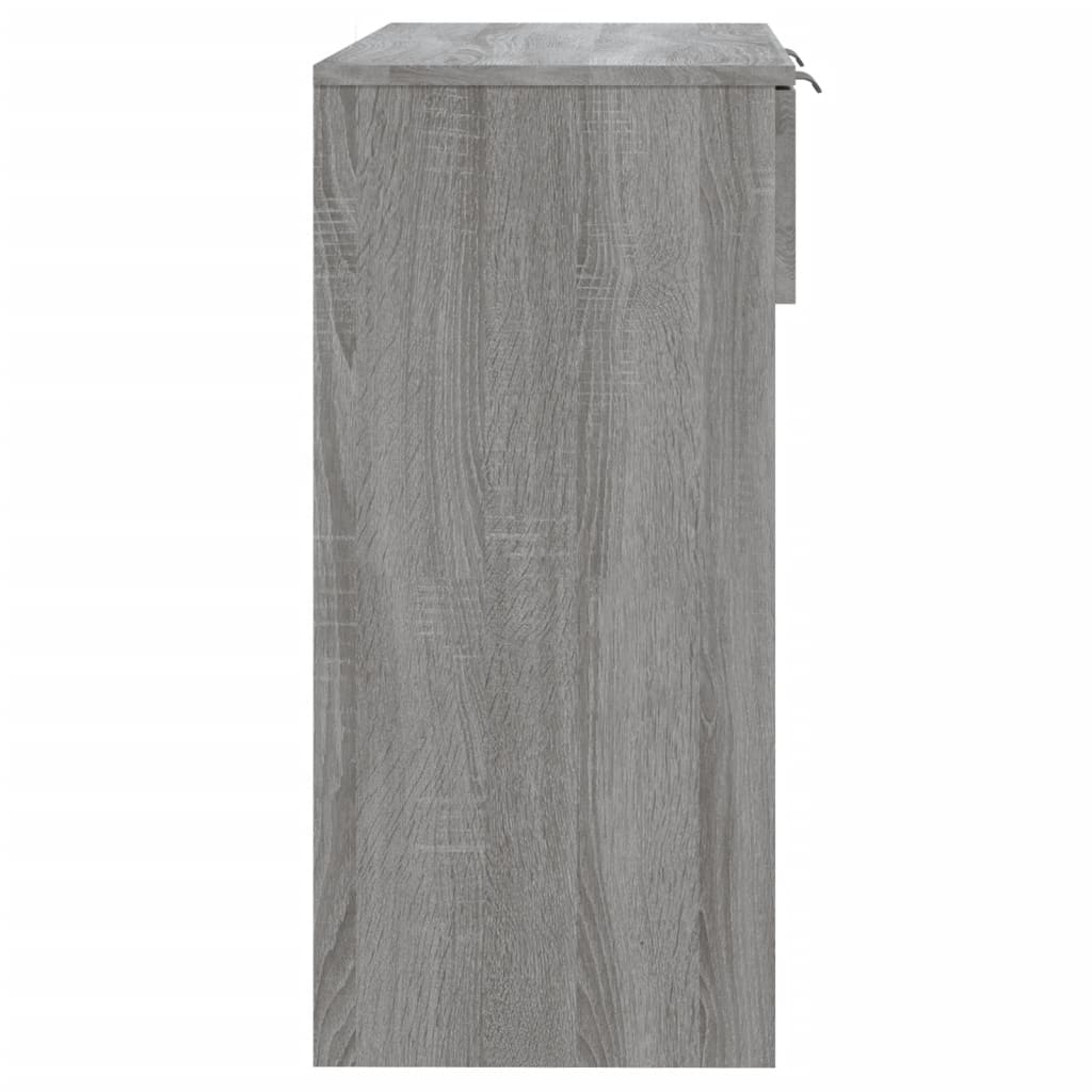 vidaXL Mesa consola madera contrachapada gris Sonoma 90x36x75 cm