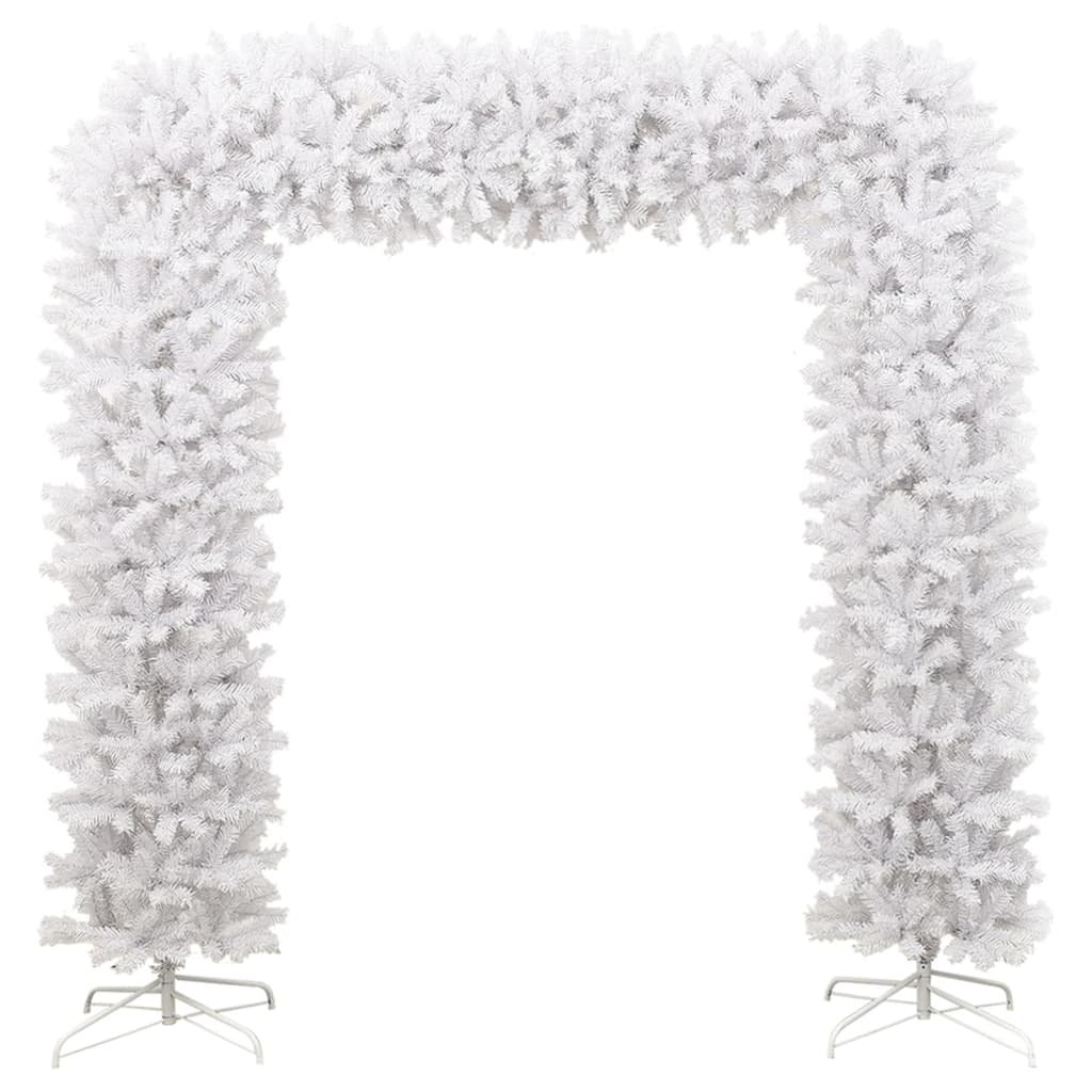 vidaXL Árbol de Navidad en arco blanco 240 cm