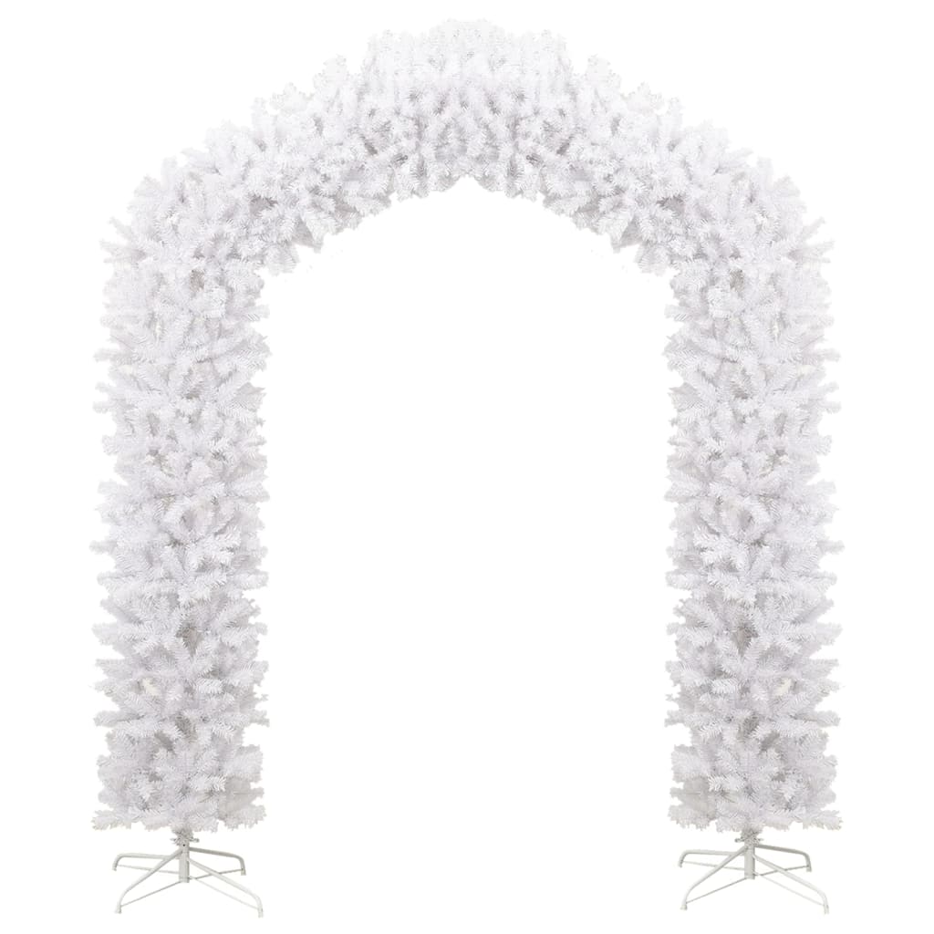 vidaXL Árbol de Navidad en arco blanco 270 cm