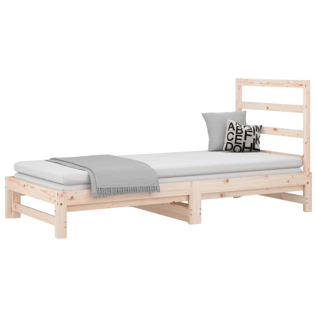 vidaXL Sofá cama extraíble sin colchón 2x(90x190) cm