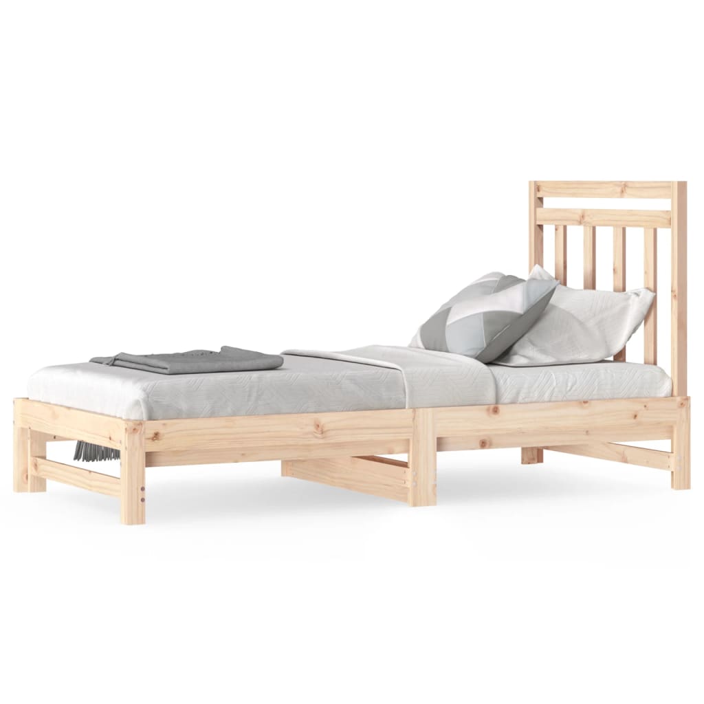 vidaXL Sofá cama extraíble sin colchón 2x(90x190) cm