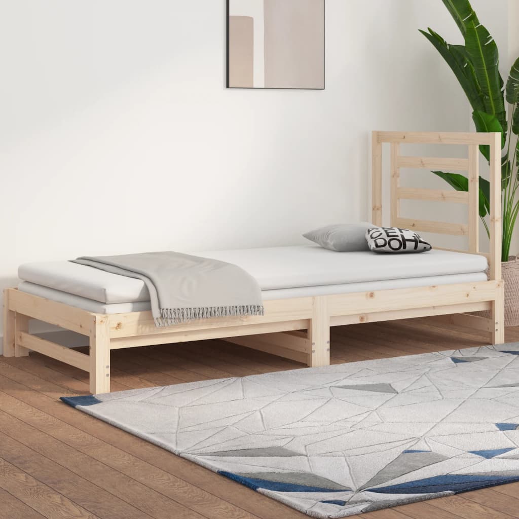 vidaXL Sofá cama extraíble sin colchón 2x(90x190) cm