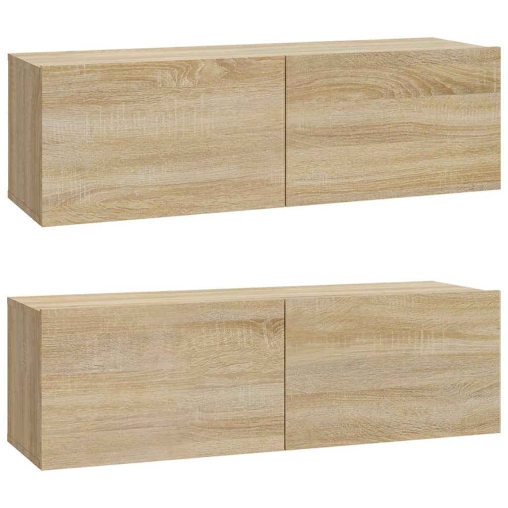 vidaXL Set de muebles para TV 6 pzas madera contrachapada roble sonoma