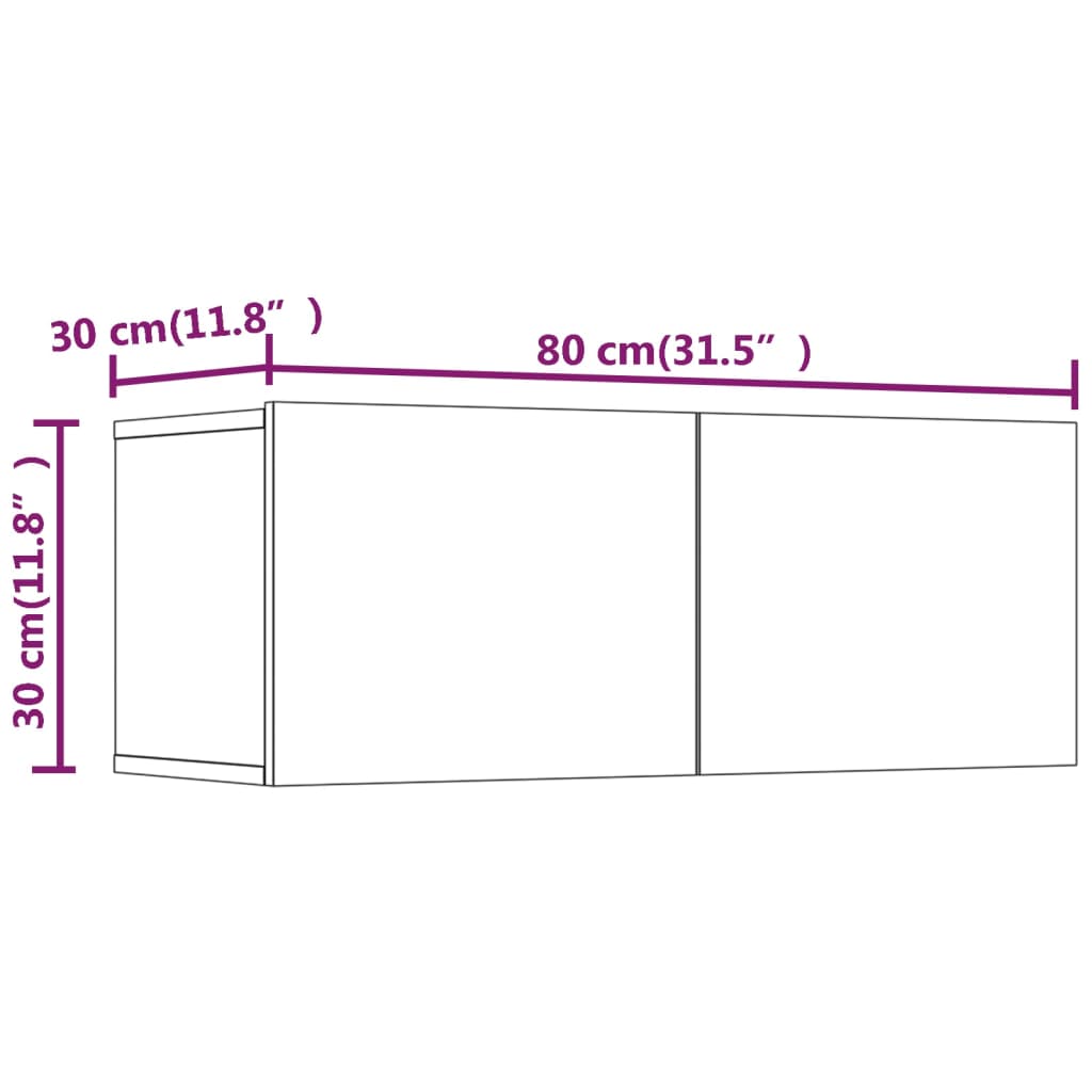 vidaXL Set de muebles para TV 6 pzas madera contrachapada roble sonoma