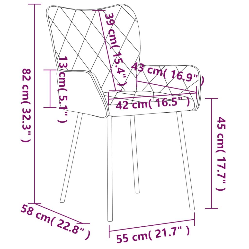 vidaXL Sillas de comedor 2 unidades tela gris taupé