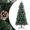 vidaXL Árbol de Navidad artificial con soporte PVC verde 120 cm