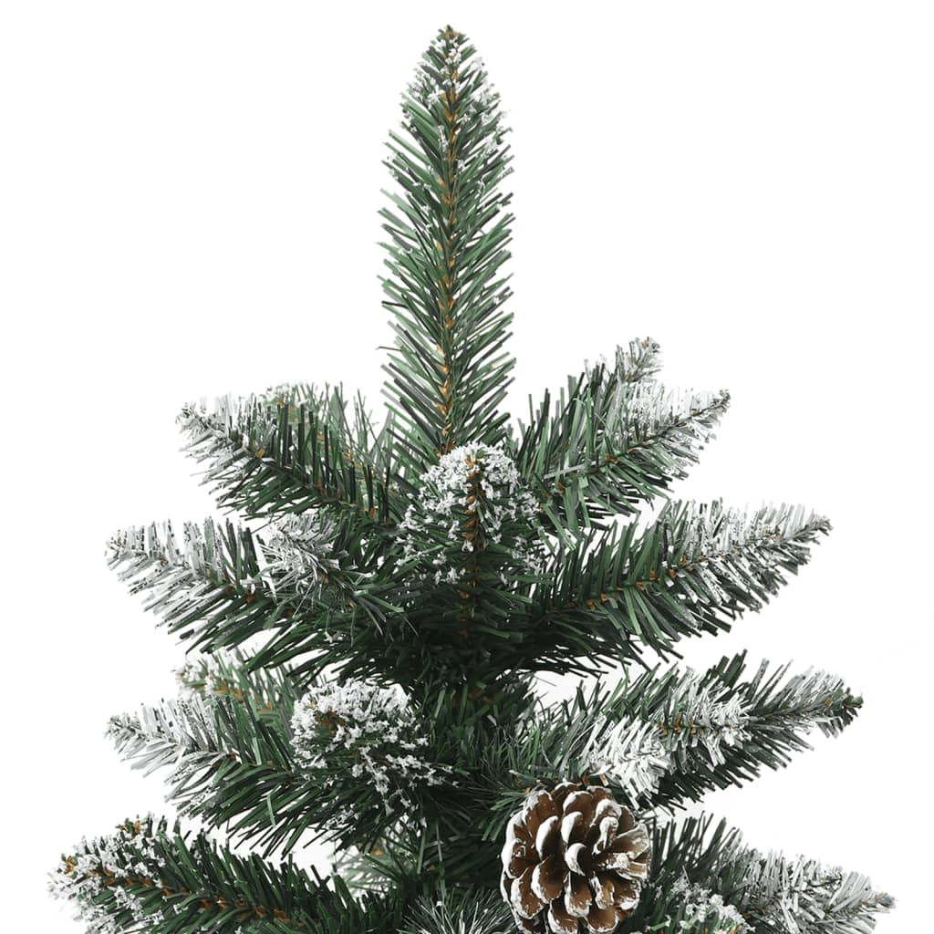 vidaXL Árbol de Navidad artificial con soporte PVC verde 120 cm