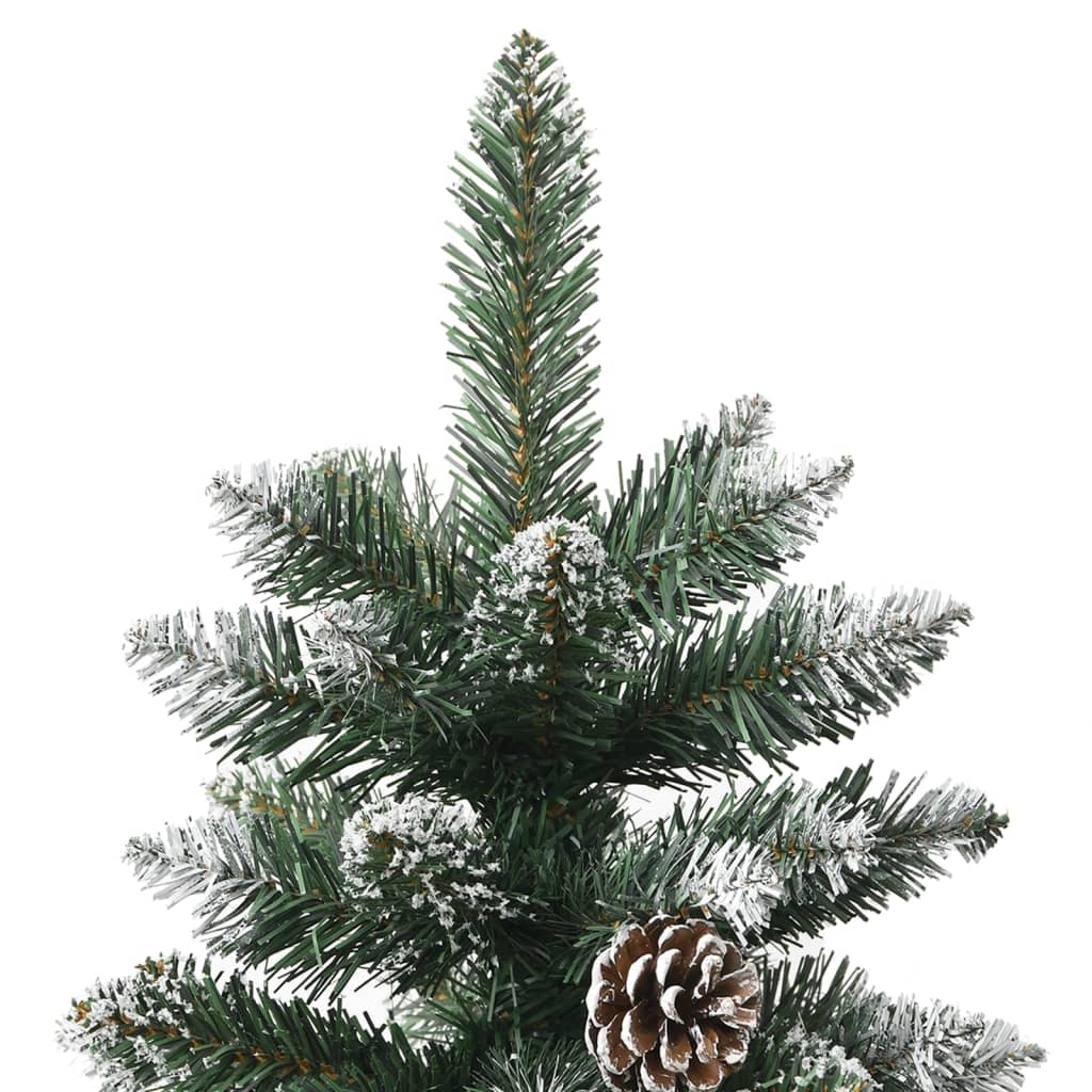 vidaXL Árbol de Navidad artificial con soporte PVC verde 150 cm