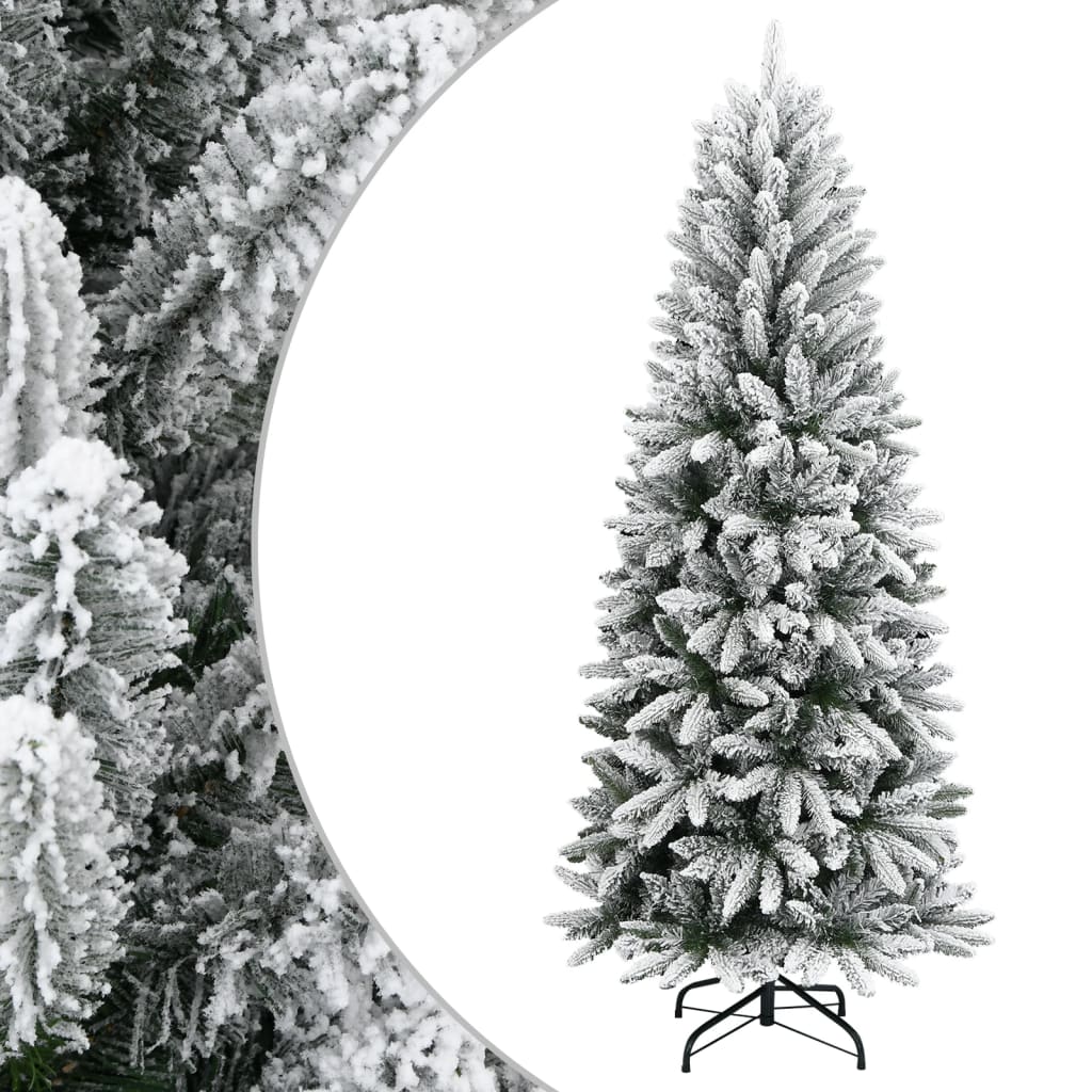 vidaXL Árbol de Navidad artificial con nieve PVC y PE 150 cm