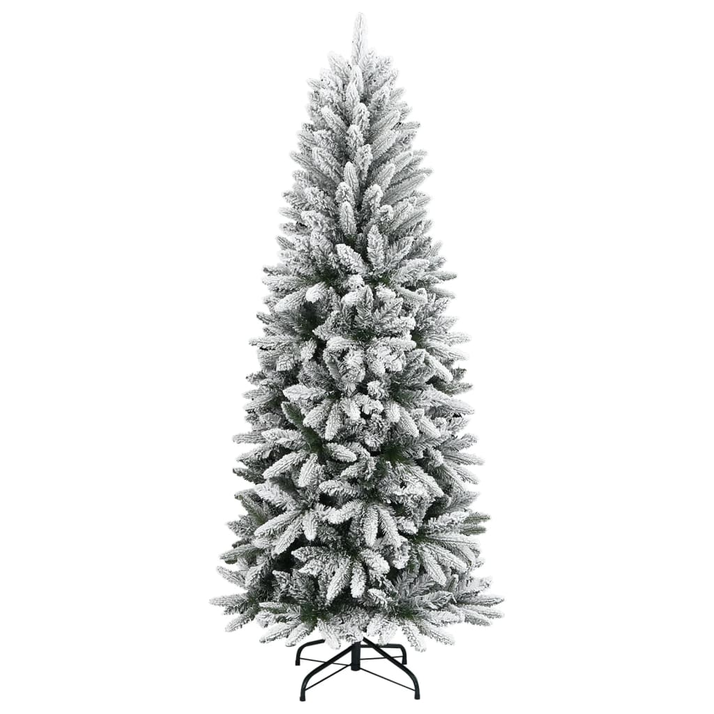 vidaXL Árbol de Navidad artificial con nieve PVC y PE 180 cm