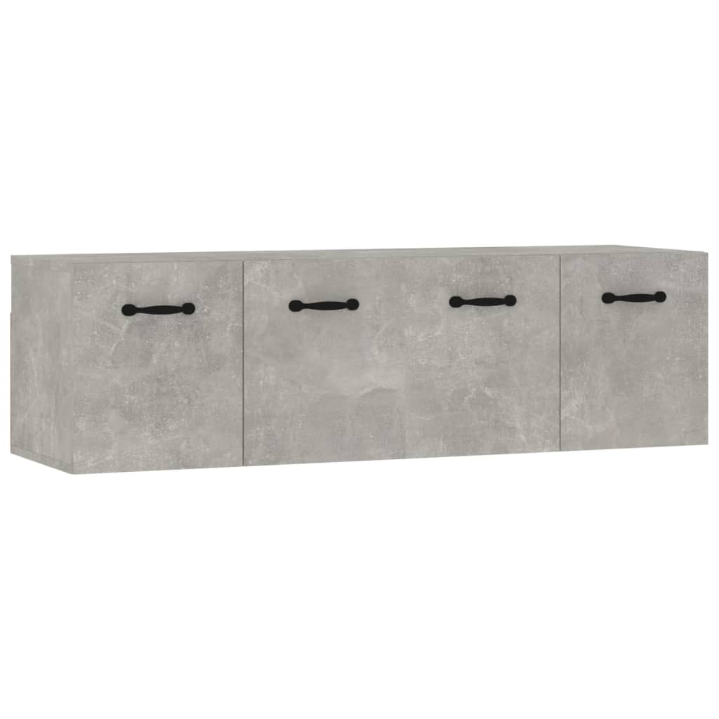 vidaXL Armarios pared 2 uds contrachapada gris hormigón 80x35x36,5 cm