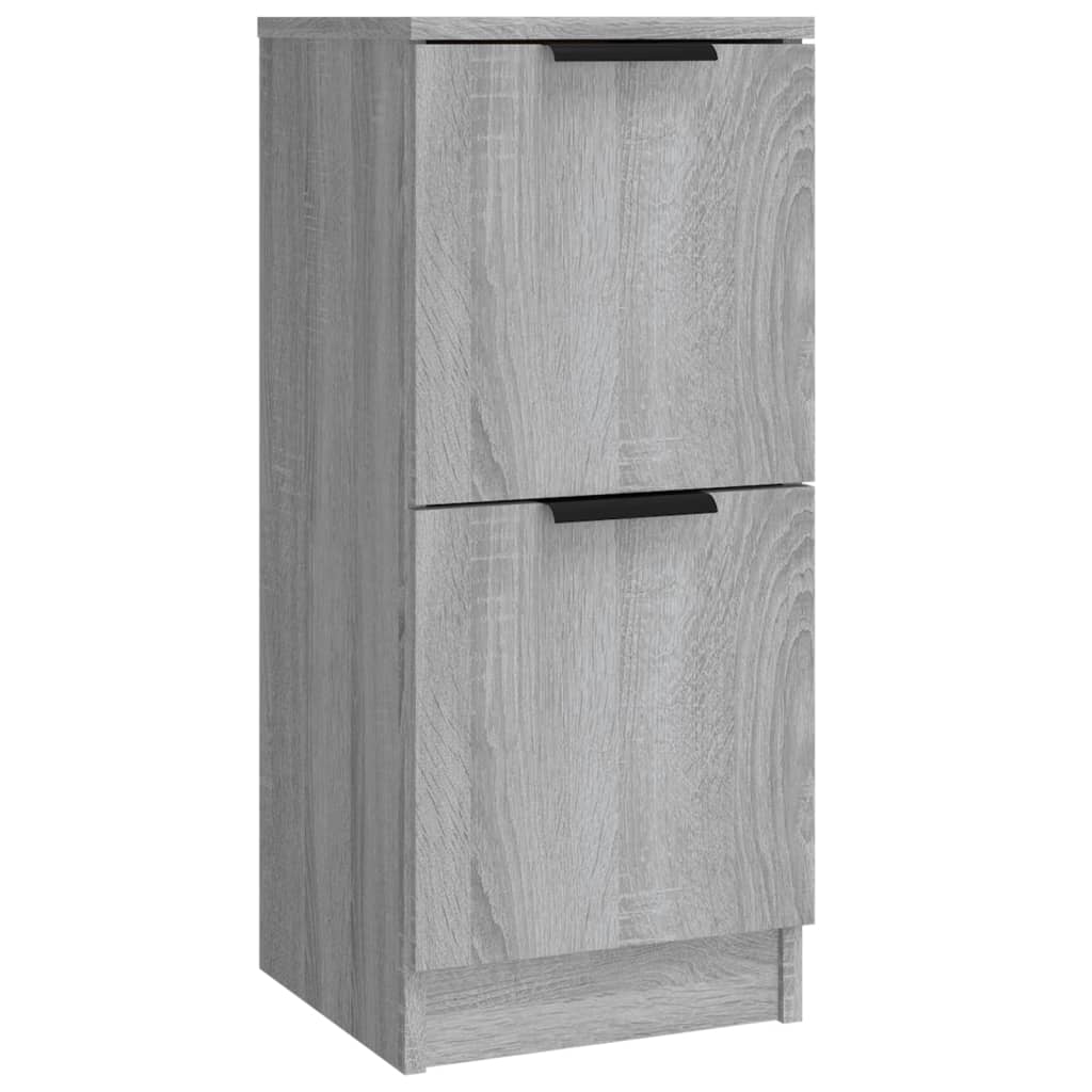 vidaXL Aparadores 3 piezas madera contrachapada gris Sonoma