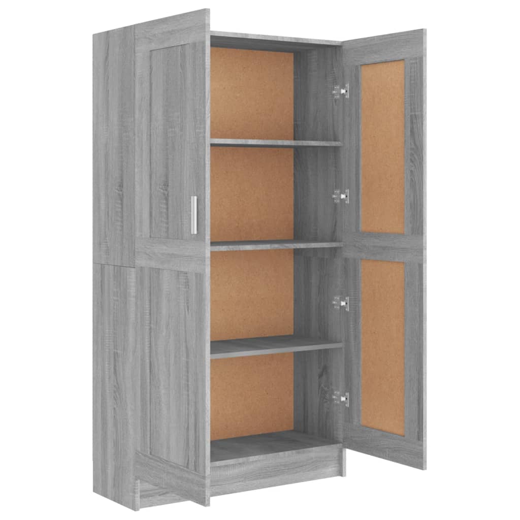 vidaXL Estantería madera contrachapada gris Sonoma 82,5x30,5x150 cm