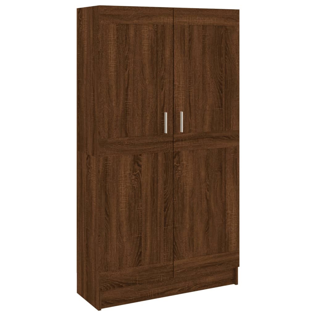 vidaXL Estantería madera contrachapada marrón roble 82,5x30,5x150 cm