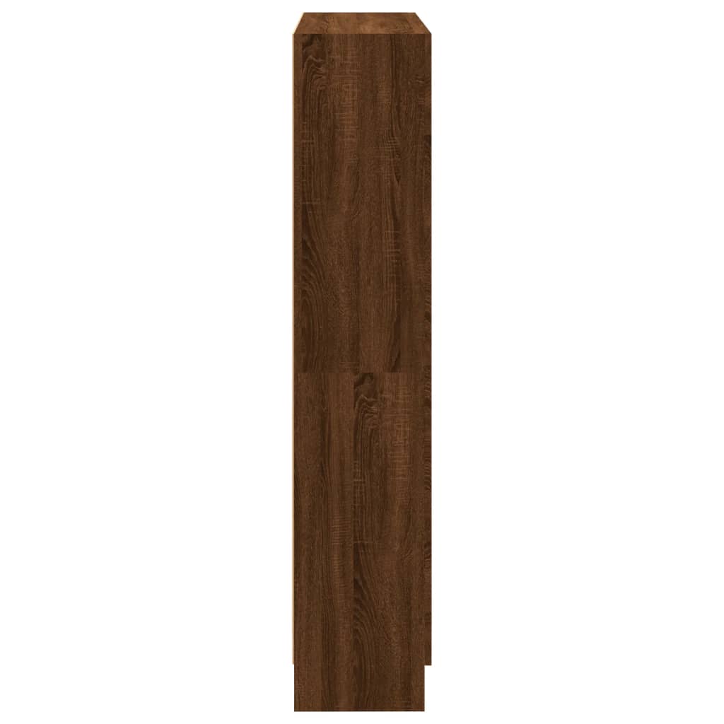 vidaXL Estantería madera contrachapada marrón roble 82,5x30,5x150 cm